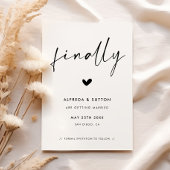 Moderne stijl eindelijk save the date