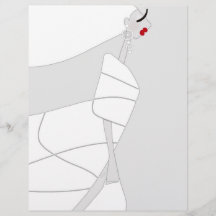 Moderne stijl glamour kleuren flyer papier Miss Ja