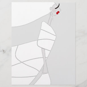Moderne stijl glamour kleuren flyer papier Miss Ja