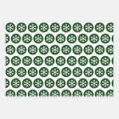 Moderne Stijl Grafische Kunst Sneeuwvlok Sneeuwgro Inpakpapier Vel (Voorkant 3)