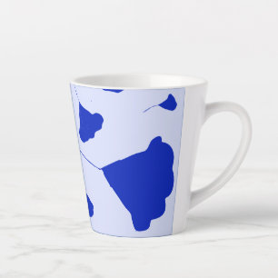 Moderne stijl Himalaya blauwe bloemen Latte Mok