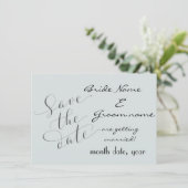 Moderne stijl met blauw Sparen de Aankondiging van (Staand voorkant)