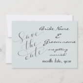 Moderne stijl met blauw Sparen de Aankondiging van (Voorkant)