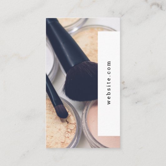 Moderne stijl | visagiste visitekaartje (Achterkant)