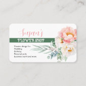 Moderne stijl Vloerwinkel Visitekaartje met pony (Voorkant)