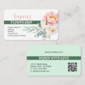 Moderne stijl Vloerwinkel Visitekaartje met pony (Voorkant / Achterkant)