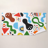 Moderne stijlabstractie met samenstelling gemaakt badhanddoek (Badhanddoek)