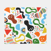Moderne stijlabstractie met samenstelling gemaakt fleece deken (Voorkant (Horizontaal))