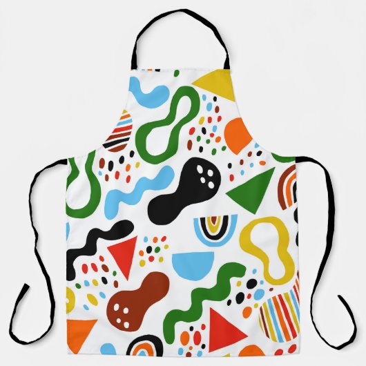 Moderne stijlabstractie met samenstelling gemaakt schort (Voorkant)
