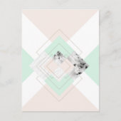 Moderne stijlgeometrische vormgeving briefkaart (Voorkant)