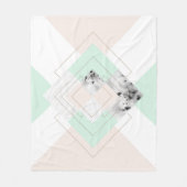Moderne stijlgeometrische vormgeving fleece deken (Voorkant)