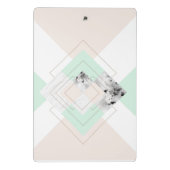 Moderne stijlgeometrische vormgeving mini klembord (Achterkant)