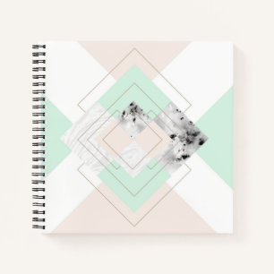 Moderne stijlgeometrische vormgeving notitieboek
