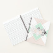 Moderne stijlgeometrische vormgeving notitieboek (Binnen)