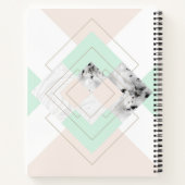 Moderne stijlgeometrische vormgeving notitieboek (Achterkant)