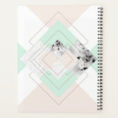 Moderne stijlgeometrische vormgeving planner (Achterkant)