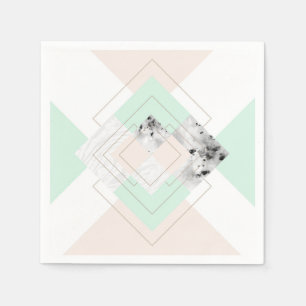 Moderne stijlgeometrische vormgeving servet