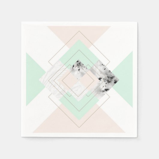 Moderne stijlgeometrische vormgeving servet (Voorkant)