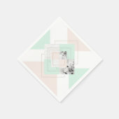 Moderne stijlgeometrische vormgeving servet (Hoek)