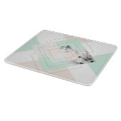 Moderne stijlgeometrische vormgeving snijplank (Hoek)