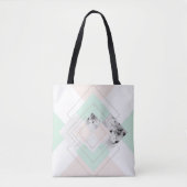 Moderne stijlgeometrische vormgeving tote bag (Voorkant)