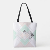 Moderne stijlgeometrische vormgeving tote bag (Achterkant)