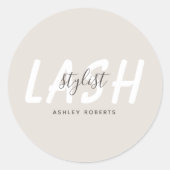 Moderne, stijllijstlicht ronde sticker (Voorkant)