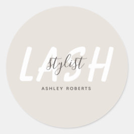Moderne, stijllijstlicht ronde sticker