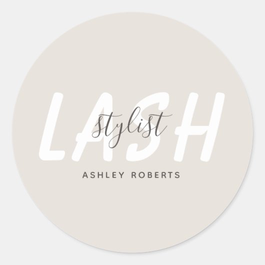 Moderne, stijllijstlicht ronde sticker (Voorkant)
