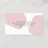 Moderne Stijlsalonlijst Visitekaartje (Achterkant)