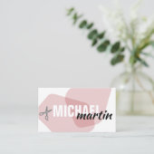 Moderne Stijlsalonlijst Visitekaartje (Staand voorkant)