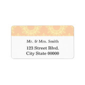 Moderne Stijluitnodiging Etiket (Voorkant)