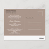 Moderne, stijlvolle 1 aankondiging van Afstudeerde Briefkaart (Achterkant)