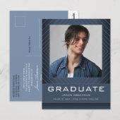 Moderne, stijlvolle 1 aankondiging van het Afstude Briefkaart (Voorkant / Achterkant)