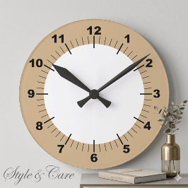 Moderne stijlvolle 8" acryl wand ronde klok