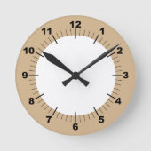 Moderne stijlvolle 8" acrylwand ronde klok (Voorkant)