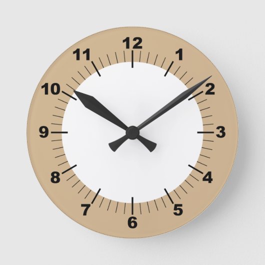 Moderne stijlvolle 8" acrylwand ronde klok (Voorkant)