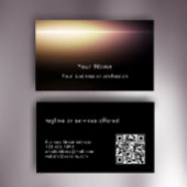 Moderne stijlvolle aangepaste tekst QR-code techno Visitekaartje