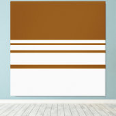 Moderne stijlvolle aardse bruine witte gradiënt st canvas afdruk (Insitu (Houten vloer))