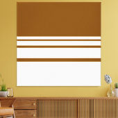 Moderne stijlvolle aardse bruine witte gradiënt st canvas afdruk (Insitu (Woonkamer))