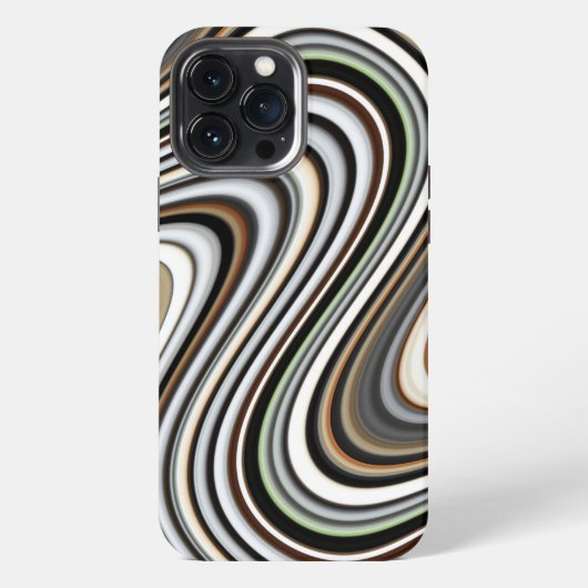 Moderne Stijlvolle Abstracte Patroon iPhone Hoesje (Achterkant)