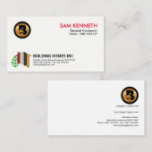 Moderne, stijlvolle, Abstracte thuisbouwconstructi Visitekaartje (Voorkant / Achterkant)