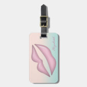 Moderne, stijlvolle afbeelding - Lips, persoonlijk Bagagelabel (Voorkant verticaal)