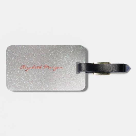 Moderne, stijlvolle afbeelding - rode lips, op maa bagagelabel (Achterkant horizontaal)