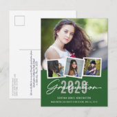Moderne stijlvolle Afstuderen, foto van 2019 4 Briefkaart (Voorkant / Achterkant)