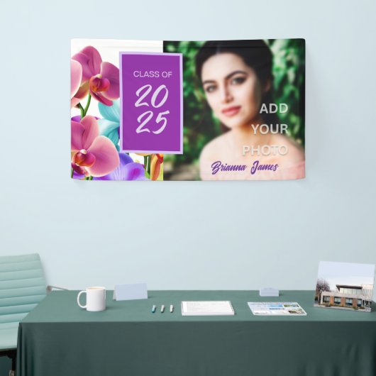 Moderne Stijlvolle Afstuderen Party Photo Banner (Beurs)