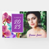 Moderne Stijlvolle Afstuderen Party Photo Banner (Horizontaal)