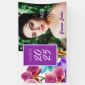Moderne Stijlvolle Afstuderen Party Photo Banner (Verticaal)