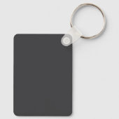 Moderne stijlvolle baksteen rode trendy minimalist sleutelhanger (Achterkant)