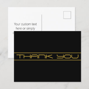 Moderne stijlvolle bewerkbare gouden tekst en stre briefkaart